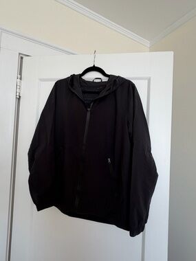 lululemon Black Hooded Rain Jacket